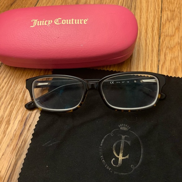 Juicy Couture Turquoise shell frames glasses